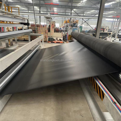 Dubbele gladde oppervlakte 0,5 mm HDPE zwarte geomembrane-liner voor vis- garnalenhouderij