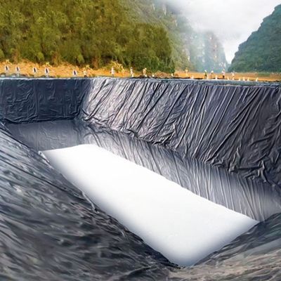 Glanzige geomembraan 0,3 mm 0,8 mm voor aquacultuur Grafische ontwerpcapaciteit Modern ontwerp