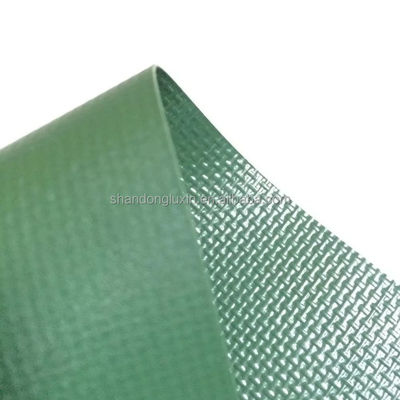Direct van de fabrikant Groen PVC-doek geweven stof voor nat en zonwerend