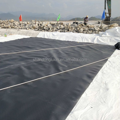 ASTM GRI-GM13 Geomembraanplaat van standaard HDPE voor aquicultuurpoelmembranen in een breedte van 1m-8m