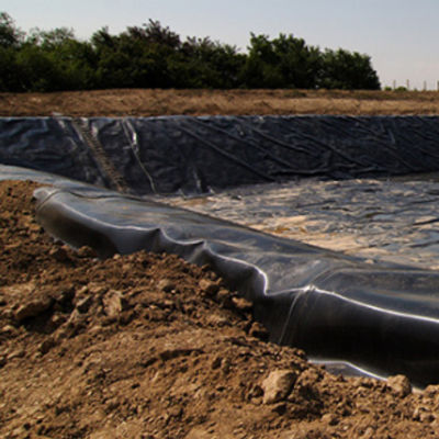 Waterdicht HDPE-geomembraan visvijverpoel-liner resistent membraan voor zwembadoppervlak
