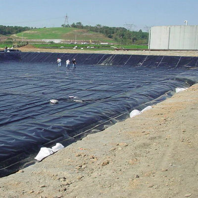 Waterdicht glad HDPE-geomembraan voor visvijver in industriële ontwerpstijl