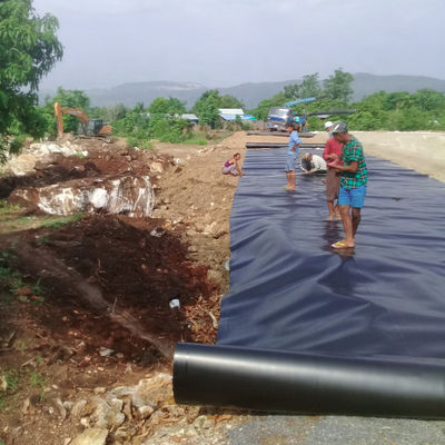 HDPE Geomembrane Waterdicht PE Zwart Plastic Pond Liner Sheet Roll