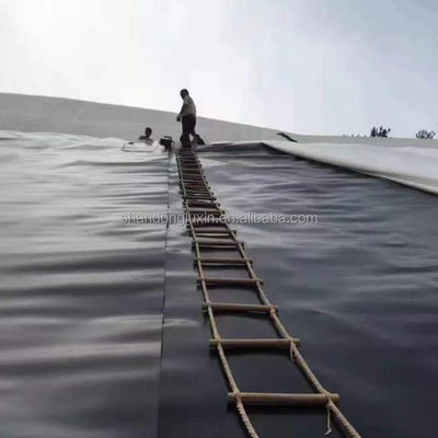 ASTM GRI-GM13 standaard HDPE gladde geomembraan vis vijver voering voor wateropslagtanks