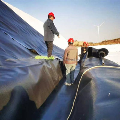 2 mm geomembraan HDPE glad vispoel voering voor anti-lekkage water in stortplaatsen