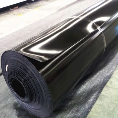 1-6m breed Zwarte HDPE geomembranen 80mil 60mil voor visvijver Liner gebruikt op stortplaatsen