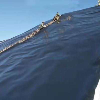 1-6m breed Zwarte HDPE geomembranen 80mil 60mil voor visvijver Liner gebruikt op stortplaatsen