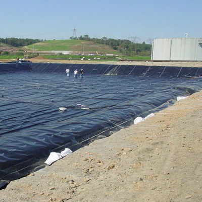 1.5mm glad zwart HDPE geomembraan voor buiten omgeving vis vijver Liner waterdicht