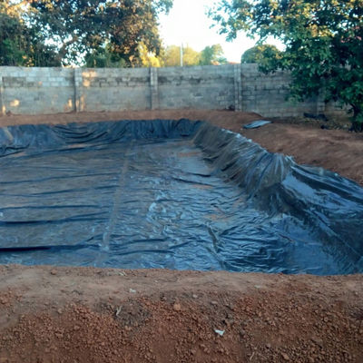 HDPE gladde geomembraan voor aquacultuur vis vijver Liner in 0,3 mm 0,5 mm 0,8 mm Dikte