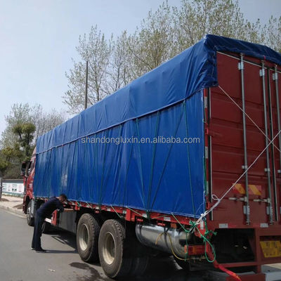 Op maat gecoate poly-tarp vrachtwagenbedekking Tarpaulin voor stofdichte en waterdichte bescherming
