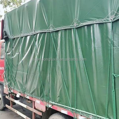 Op maat gecoate poly-tarp vrachtwagenbedekking Tarpaulin voor stofdichte en waterdichte bescherming
