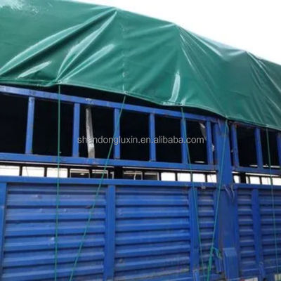 Waterdicht PVC-doek Blauw stofdicht polydoek voor vrachtwagengoederen
