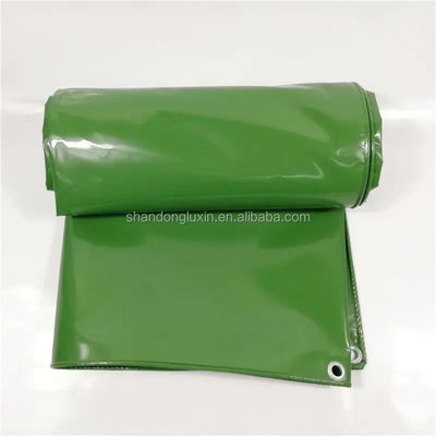 Blauw vuurvaste waterdichte doek PVC-doek afmetingen en lijst voor bouwterreinen