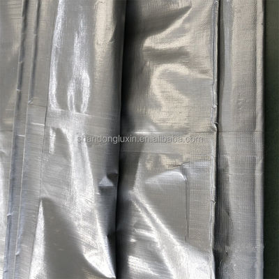 500D Garn Count Zilveren Grijze PE Tarpaulin Vocht- en waterdicht voor buiten