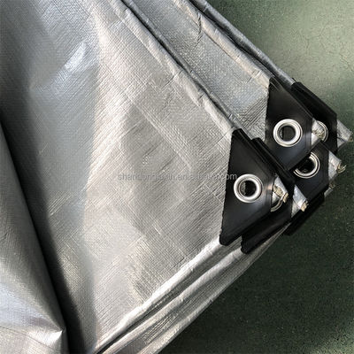500D Garn Count Zilveren Grijze PE Tarpaulin Vocht- en waterdicht voor buiten