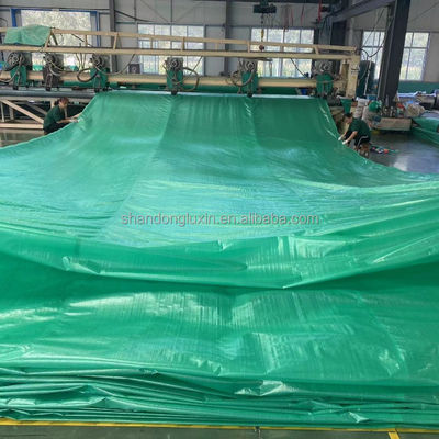 Double Green PE Tarpaulin Roll Ideaal voor vrachtwagen/auto/bootbedekkingen in de buitenlandbouw