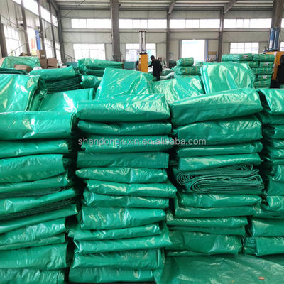 Double Green PE Tarpaulin Roll Ideaal voor vrachtwagen/auto/bootbedekkingen in de buitenlandbouw