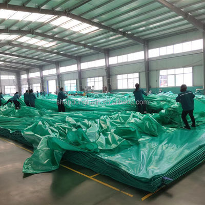 Double Green PE Tarpaulin Roll Ideaal voor vrachtwagen/auto/bootbedekkingen in de buitenlandbouw