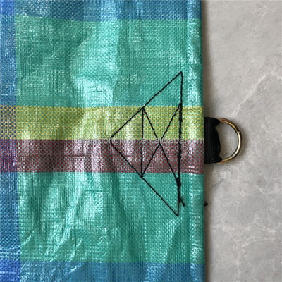 80gm-200gm Stripe Style Blauw PE Tarpaulin Plaat voor 100% waterdicht dakbedekking