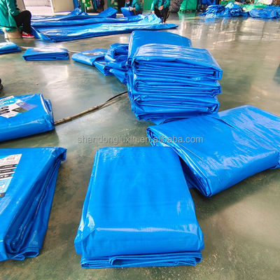 2024 PE Tarpaulin Strip HDPE Stof Waterdicht Blauw Poly Tarp voor Outdoor-Agriculture