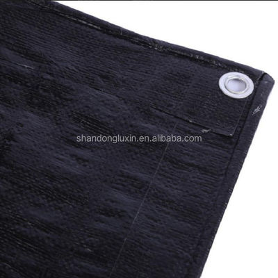 Woven Black Tarpaulin Rolls 80gm-200gm Uw keuze voor buitenbescherming