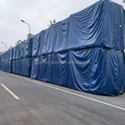 Truck Cargo Cover PE coated Heavy Duty Waterproof Tarpaulin Roll met Eyelets Plaid Style