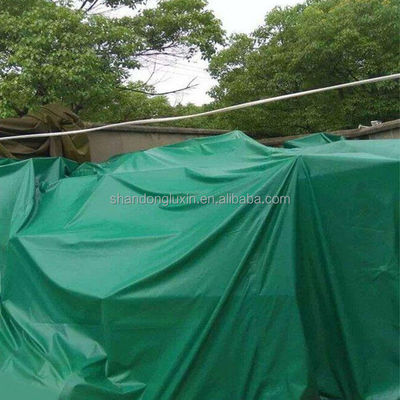Truck Cargo Cover PE coated Heavy Duty Waterproof Tarpaulin Roll met Eyelets Plaid Style