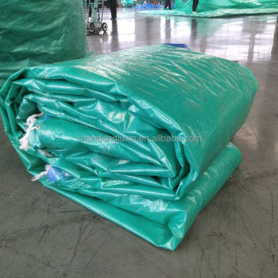 Stripe Outdoor Woven Tarpaulin Sheet 200Gsm Groen Zwaar Tarpaulin voor Pakistan